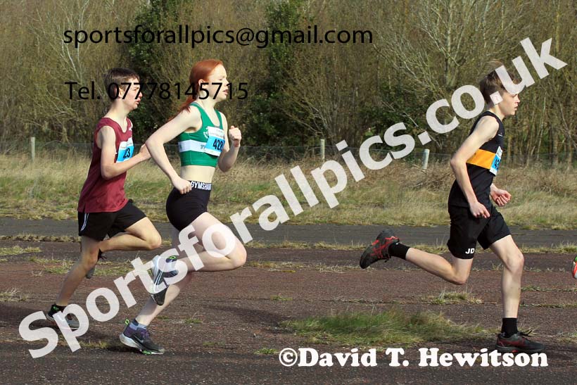 Boys and Girls Under-15s 2023 Elswick Harriers Road Relays, Albamarle Barrack Airfield, Ouston, Northumberland. Photo: David T. Hewitson/Sports for All Pics